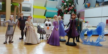 1set Karstā Disney Saldēti 2 Sniega Karaliene Elza Anna PVC Rīcības Attēls Olaf Kristoff Svens Anime Lelles, Figūriņas Bērniem, Rotaļlietas Bērniem, Dāvanu