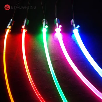 1W 5m Fiber Optic ( pēc Izvēles ) Led Gaismas SourceMini Apgaismojums, Lampas DC12V 7 Krāsas, LED Avotu Spuldze Izmantot Auto Mājas Pusē Spīd