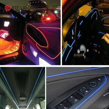 1W 5m Fiber Optic ( pēc Izvēles ) Led Gaismas SourceMini Apgaismojums, Lampas DC12V 7 Krāsas, LED Avotu Spuldze Izmantot Auto Mājas Pusē Spīd