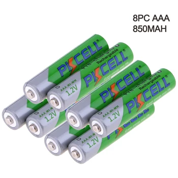 2/4/8/12/28/50gab PKCELL AAA Baterijas 3A 1.2 V Ni-MH AAA Uzlādējamās Akumulatoru Baterijas zema sevis, kas izvada aaa Akumulatoru 850mAh