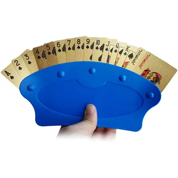 2 Gab Slinks Radošo Pokera Kārtis Stāvēt Turētājiem Bāzes Spēlējot Kārtis Atbalsta Pokera Klipu Organizē Rokās, Lai Viegli Spēlēt Galda Spēle