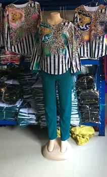 2 Gabals Komplekti, Āfrikā, Apģērbi Sievietēm, Plus Lieluma Elsas Uzvalki, Dāmām Uzņēmuma Birojā Krekls Topi+bikses Uzvalki Āfrikas Komplekts Dāmām
