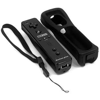 2 In 1 Wii Bezvadu Controle Built In Motion Plus Tālvadības Pults + Nunchuck Nintendo Wii Bluetooth Gamepad Kursorsviru