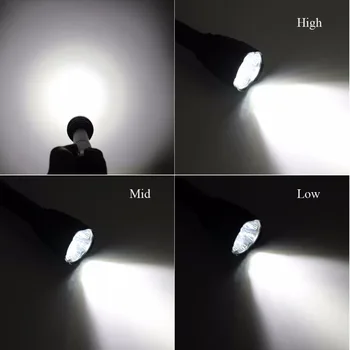 20000 Lm LED Lukturīti 8x XML T6 5 Režīmi Super Spilgtumu Lāpu Gaismas Lampa piemērots Āra / Tūrisma / Pārgājienu