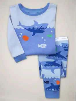 2018 Jaunu Bērnu Pijamas Uzstādīt Pavasara Meiteņu Pidžamu haizivs Pidžamas Bērniem, Bērnu, Dzīvnieku, Bērnu Pidžamas Zēniem Pijamas Komplekti