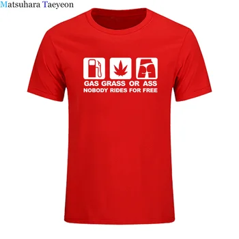 2018 Jaunu GASS ZĀLE ASS JDM Funny T Krekls Vīriešiem Smieklīgi Tshirt Cilvēks Apģērbs ar Īsām Piedurknēm T-krekls, t-veida Topi apģērbi