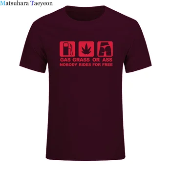 2018 Jaunu GASS ZĀLE ASS JDM Funny T Krekls Vīriešiem Smieklīgi Tshirt Cilvēks Apģērbs ar Īsām Piedurknēm T-krekls, t-veida Topi apģērbi
