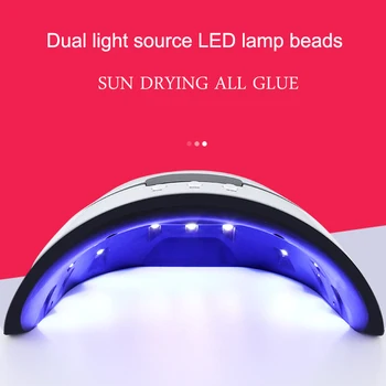 2019 36W UV LED Lampas, Nagu Žāvētājs Visas Želejas polijas Saules gaismu Infrasarkano staru Sensoru 30/60/99s Saprātīga Manikīrs LCD Displejs Taimeris