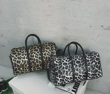 2019 Eiropā un asv modes lielas ietilpības ceļa soma leopard vienu plecu liels maiss