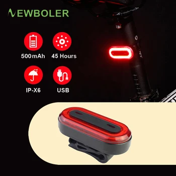 2019 Jaunu 120 Lūmeni, USB Uzlādējams Velosipēda Aizmugurējās Gaismas Velosipēdu LED Taillight MTB Road Bike Astes Gaismas Atpakaļ Lampu Velosipēdu