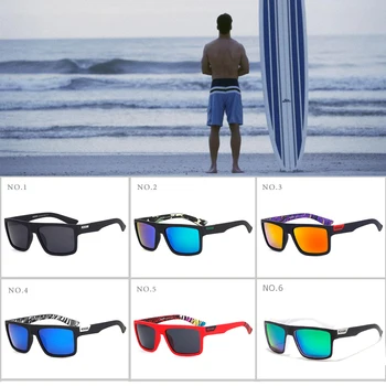 2019 Jaunu KDEAM Sporta Saulesbrilles Vīriešiem HD Polarizētās Saules Brilles Sarkana Kvadrātveida Rāmis Atstarojošu Pārklājumu Spogulis, objektīvs UV400 KD05X-C5