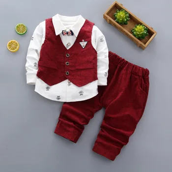 2019 Jaunā Vasaras Bērnu Apģērbu Komplekts Baby Boy Īsām Piedurknēm Ūsas Krekls + Bikses Uzvalks Modes Bērnu Drēbes