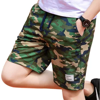 2019 Tang Kamuflāžas Bikses, Vīriešu Militārā Stila Gadījuma Šorti Vīriešu Vasaras Pludmales Šorti Jaunu Modes Streetwear Elastīgs Viduklis