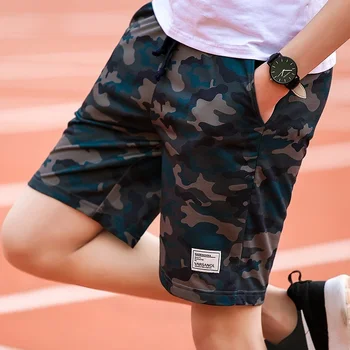2019 Tang Kamuflāžas Bikses, Vīriešu Militārā Stila Gadījuma Šorti Vīriešu Vasaras Pludmales Šorti Jaunu Modes Streetwear Elastīgs Viduklis