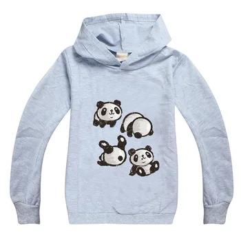 2020. gada Rudenī Bērni Tshirt Zēni Top Girl Apģērbu ar garām Piedurknēm Panda Hoodies par Pusaudžu Meiteņu Bērnu sporta Krekls Bērnu Apģērbs, t-veida