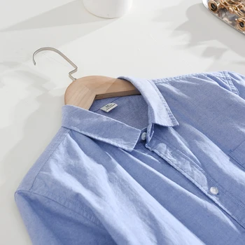 2020. Gada Vasaras Jauno Singlu Kabatas Kreklus Vīriešiem Ar Īsām Piedurknēm Kokvilna Gadījuma Tīrtoņa Krāsu Basic Topi Apģērbi Y2694