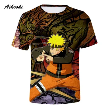 2020. gadam Jauniem Karstā Pārdošanas Vīriešu T-krekls Anime Naruto Jauniešu T-krekls, 3D Druka, T-krekls Naruto sporta Krekls Cosplay Top Vīriešu T-krekls