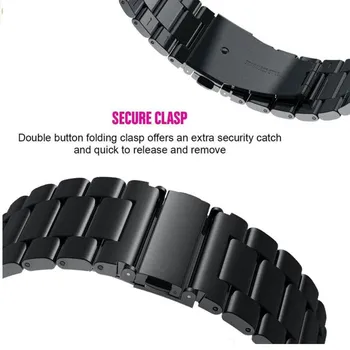 20mm 22mm Metāla Watchband Par Huawei Skatīties GT 2 42/46 Rokassprādze Rokas Joslā Siksna Ātri uzstādīt Nerūsējošā tērauda rezerves daļas