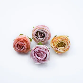 20pcs Smalku ziedu rozes vadītājs kāzu dekoratīvie ziedi home decoration accessories ziemassvētku Amatniecība mākslīgo ziedu lēti