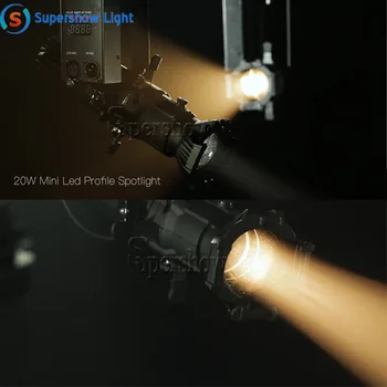 20W Mini LED Profils Spot Gaismas ar DMX RA90 Muzeja Video Studija Art Show Kinozāles Projektors Pro Posms, Apgaismes Iekārtas