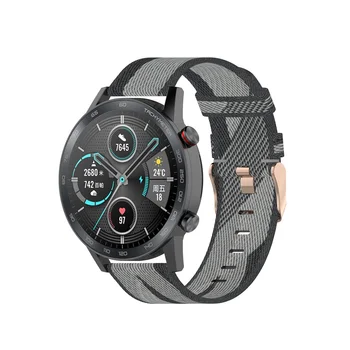 22mm Neilona Auduma Siksniņa Godu Burvju Skatīties 2 Joslas Aproce Par Huawei GT GT2 GT 2e Sporta Smart Watch Band Piederumi