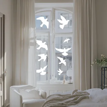 26 Gabalu Putnu Aizsardzības Uzlīmes Putnu Anti-Sadursmes Logu Brīdinājuma Uzlīmes DIY Stikla Dekorēšana Mūsdienu Mājas Dekoru