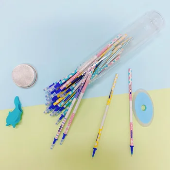 26Pcs/daudz Kawaii Izdzēšami Pildspalvu Uzpilde Komplekts Stieņi 0.5 mm Gudrs Izdzēšami Gēla Pildspalva Zila Tinte Piepildīt Skolas Piederumi Biroju