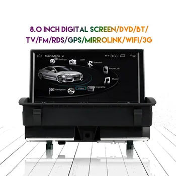 2din Android Auto DVD Player, GPS, Radio Audi Q3 2011 2012 2013 2016 Auto Stereo Audio Video Multmedia Bluetooth Auto