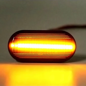 2gab Auto LED Sānu Gabarītlukturi Pagrieziena Signāla Gaismu Repeater Lampas Nissan Qashqai J10 Micra C