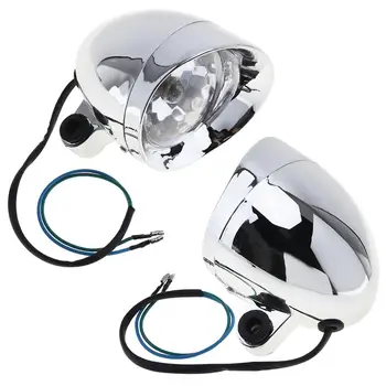 2gab /daudz 10W Universālo Motociklu Lukturi Retro Motociklu Bullet Miglas lukturi Autonoma Galvas Gaismas Lukturis