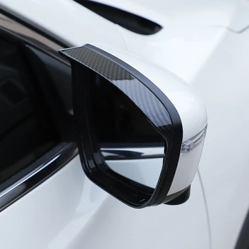 2gab Oglekļa Šķiedras Veidošanas Piederumi Atpakaļskata Spogulis, Lietus Uzacu Rāmja Vāks Apdare priekš Nissan Juke-2018