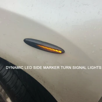 2x LED ūdens, kas plūst, priekšējais pagrieziena signāla indikators dinamiskās gaismas Toyota Camry Vainagu Highlander Kluger GSU Zīmes X Soarer Lexus