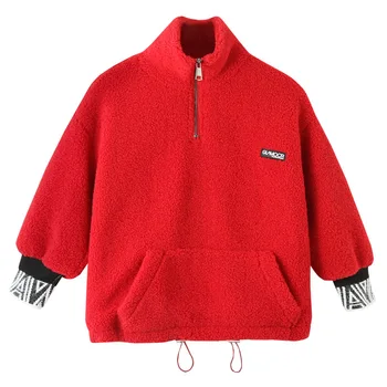 3-13gadiem garām Piedurknēm krekls augstu uzrullētu apkakli mētelis sabiezējumu bērnu bērnu bērniem, meitenēm zēniem Zīdaiņu Drēbes rudens ziemas jakas