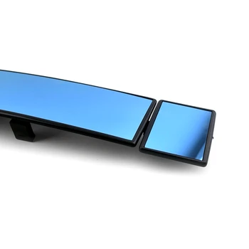 300mm+70mm Auto Spoguļi Universālā Zils Auto Aizmugurē Liela Vīzija, Anti-Glare Izliektas Interjera Clip-on Platleņķa Palielināt Piederumi