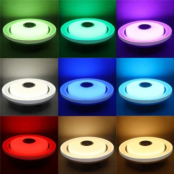 36/80W Smart Bluetooth Mūzikas LED Griestu Gaismas+Tālvadības pults RGB Intensitāti Kārta Zvaigžņu Punktu Griestu Lampas Guļamistabas Mājās Droplight