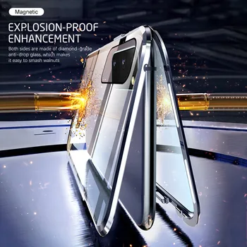 360° Magnētisko Uzsist Tālruņa Vāciņu Gadījumā Samsung Galaxy S20 FE Gadījumā Sumsung S 20 Ventilators Izdevums S20EF Aizsargājošu Stikla Coque Fundas