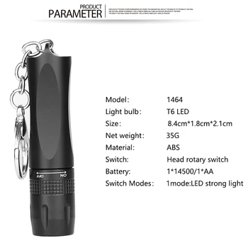 3800 Lm MINI Super spilgti LED Lukturīti Izmantot T6 lampas biezumu LED Lukturītis, ko Darbina AA baterijas Piemērots āra