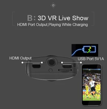 3D 180/360 Full HD (4K VR 13MP Kamera Dual 210 Platleņķa fish Eye (Zivs acs WIFI FPV Panorāmas Cam Videokamera, Diktofons Ar Ekrānu