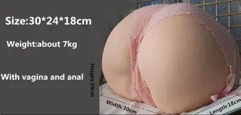 3D Big Ass Mīksta TPR silikona Seksa Lelle Reāli Maksts&Tūpļa Vīriešu Masturbators Pieaugušo Produkti, mākslīgās īsta lelle