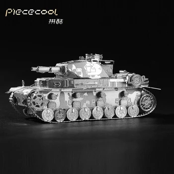 3D DIY Metāla Puzzle Modeli vācu Tanku Lāzera Griešana Jigsaw ar Lāzeru Griezti Apkopot Jigsaw Rotaļlietas Pieaugušajiem