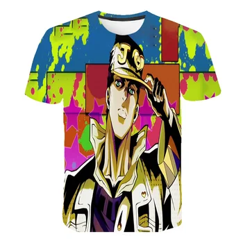 3D Jojos Dīvaino Piedzīvojumu Vīriešu t-krekls Anime Vintage Manga Harajuku T-krekls Camisetas Hombre Vīriešiem Vaporwave Japāna Streetwear