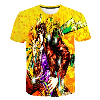 3D Jojos Dīvaino Piedzīvojumu Vīriešu t-krekls Anime Vintage Manga Harajuku T-krekls Camisetas Hombre Vīriešiem Vaporwave Japāna Streetwear