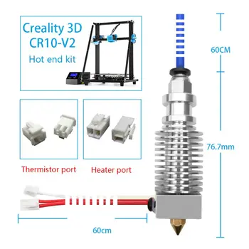 3D Printeri, Rezerves Daļas, Piederumi 24V Samontēti Presēt Karstā Beigām Komplekts Creality 3d CR10-V2 Printeri