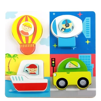 3D Puzles Rotaļlietas, Koka Karikatūra Dzīvnieku Atjautības Spēle Koka Montessori Izglītības Izziņas Valdes Smieklīgi Rotaļlieta Bērniem, Dāvanas Bērniem,