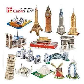 3D Puzles, Triumfa Arka, Papīra Paraugs DIY Radošo dāvanu Bērniem Izglītības rotaļlietas, karstā Mini pasaules arhitektūras T14