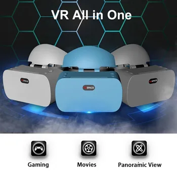 3D VR VR Brilles Viss Vienā 2K HD WIFI 3D Smart Brilles Android 7.1 Virtuālās Realitātes Brilles Immersive VR integrētu mašīna