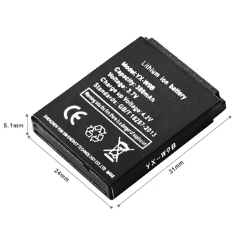 3Pcs x 380mAh SmartWatch Uzlādējamo akumulatoru DZ09 Smart Skatīties Akumulatoru A1 KSW-S6 RYX-NX9 Smart Skatīties Baterijas