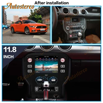 4+128GB Android 9.0 Ford Mustang-2019 Tesla stila Automašīnas GPS Navigācijas Auto Stereo Headunit Multivides Atskaņotāju Auto Radio