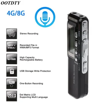 4 GB/8 GB USB Pen Digitālais Diktofons Balss Aktivizēta Digitālā Audio Voice Recorder, Mp3 atskaņotājs, Diktofons