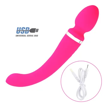 4 Krāsas Saprātīga Indukcijas Flirting Masāža G-Spot Vibrators Dual-devās AV Masāža Stick Sieviešu masturbācija Seksa Produktiem.